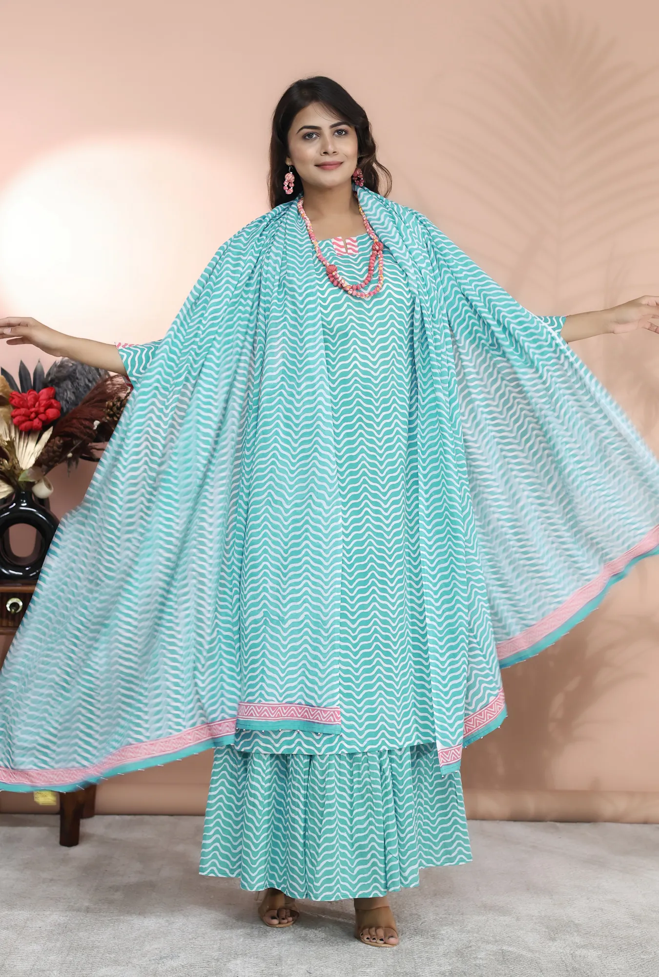 Buy Hand block printed stoles for women 