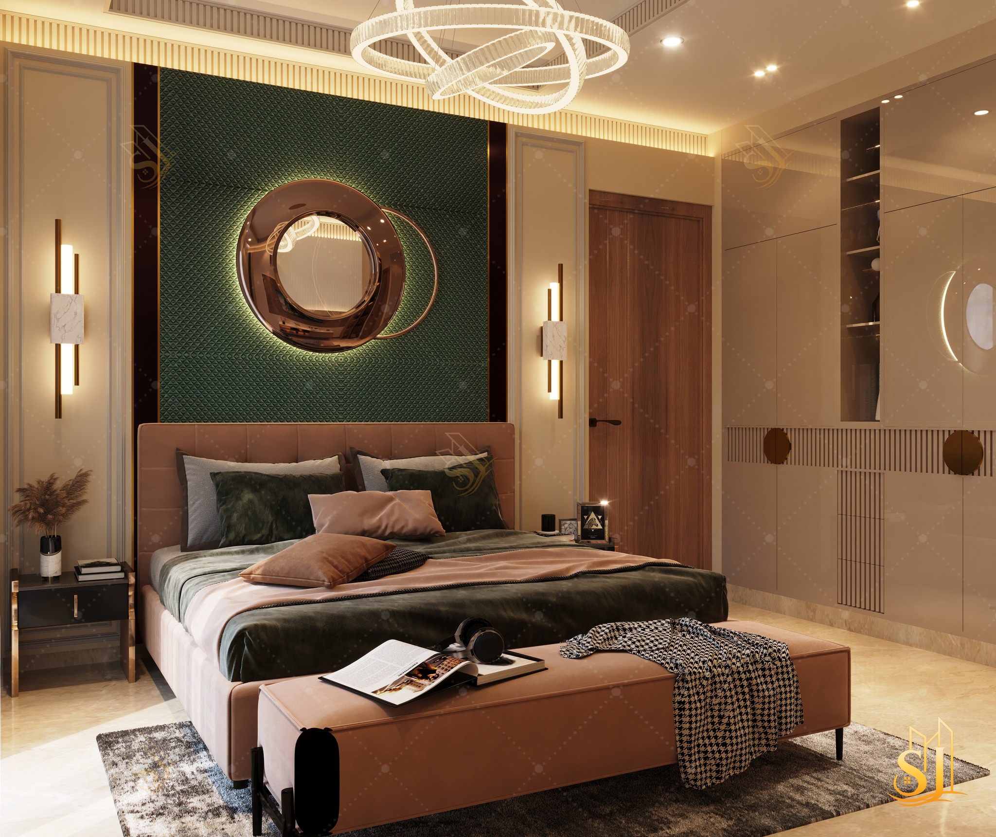 6 Inspiring Bedroom Wall Stencil Designs For Bedroom Spaces