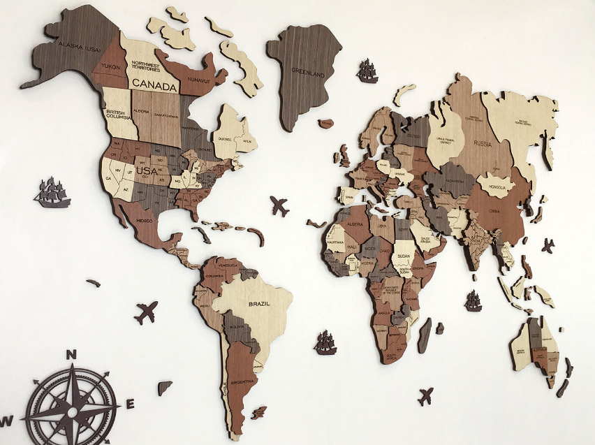 The Charm of Map Wall Decor: Transform Your Space