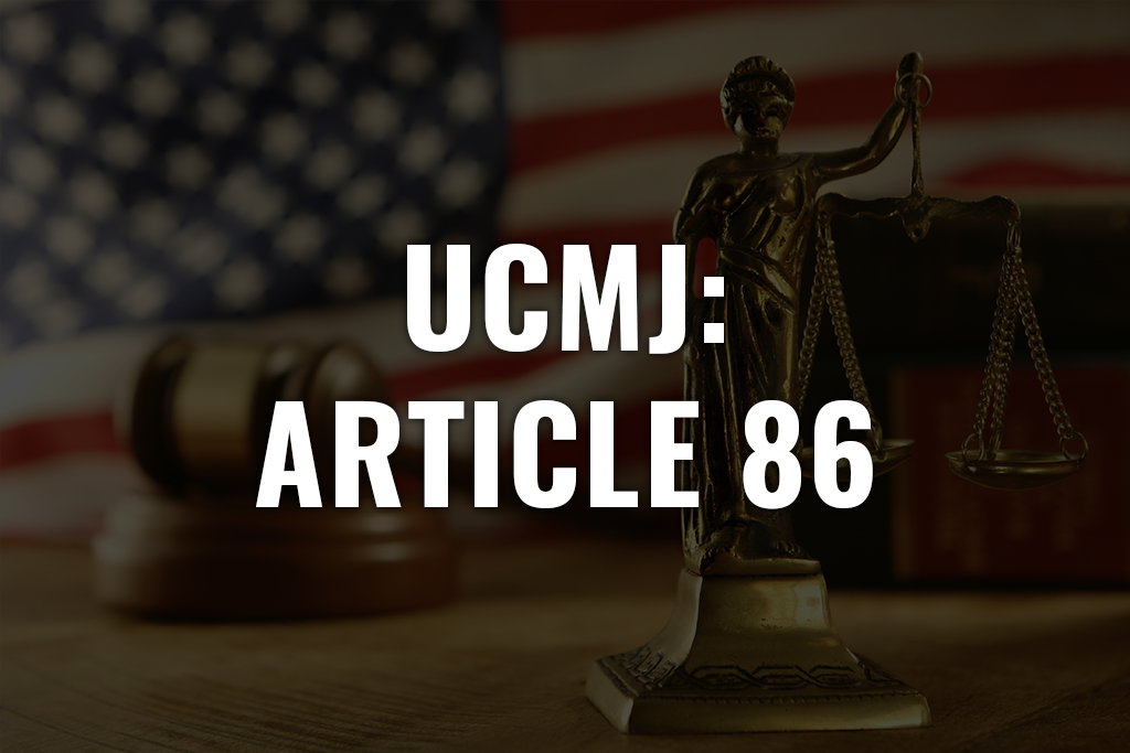 What is Article 86 of UCMJ ?