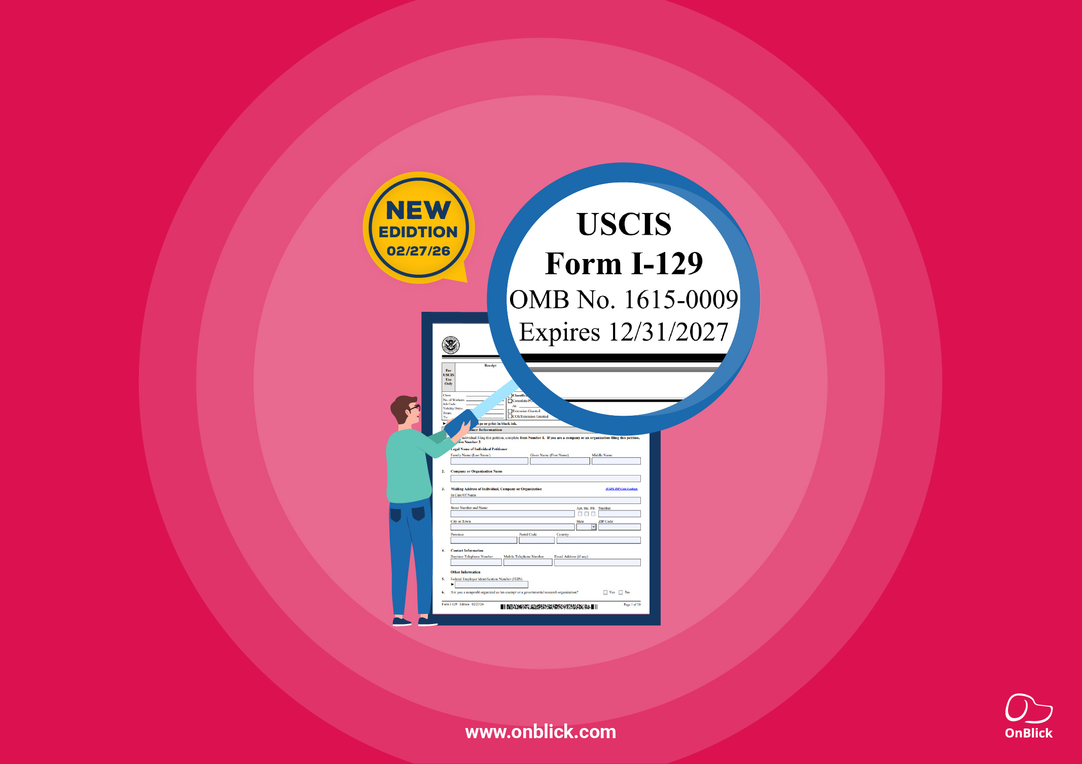 New Form I-129 Released by USCIS: Key Changes for H-1B Employers