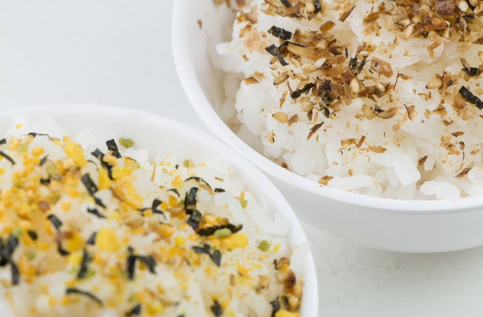 Spice and Noodle Dishes with Aji, Nori, and Furikake