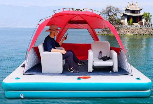Discover the Magic: Floating Island Platforms and Water Tubes for Boats
