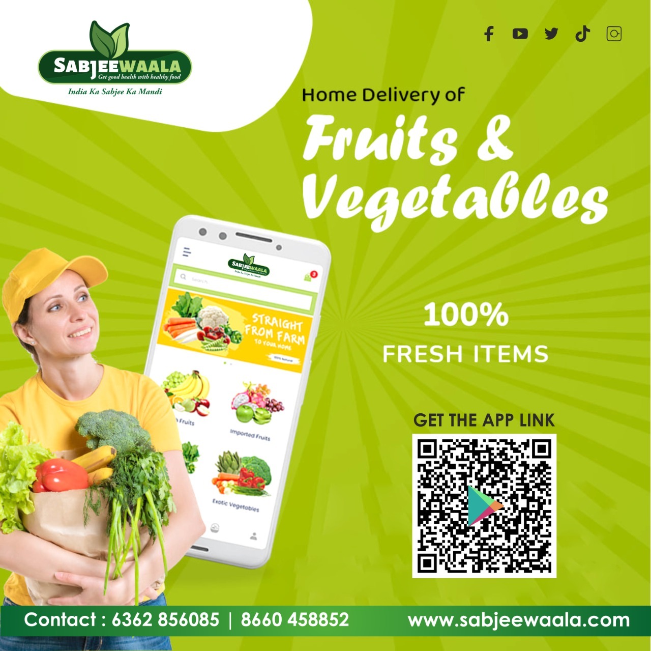 Fruits & Vegetables Online At Best Price Sabjeewaala