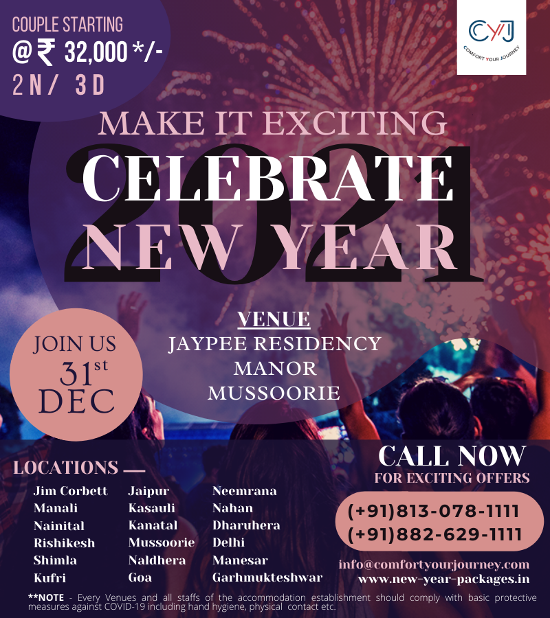 new year packages near Delhi | jaypee residency resort mussoorie