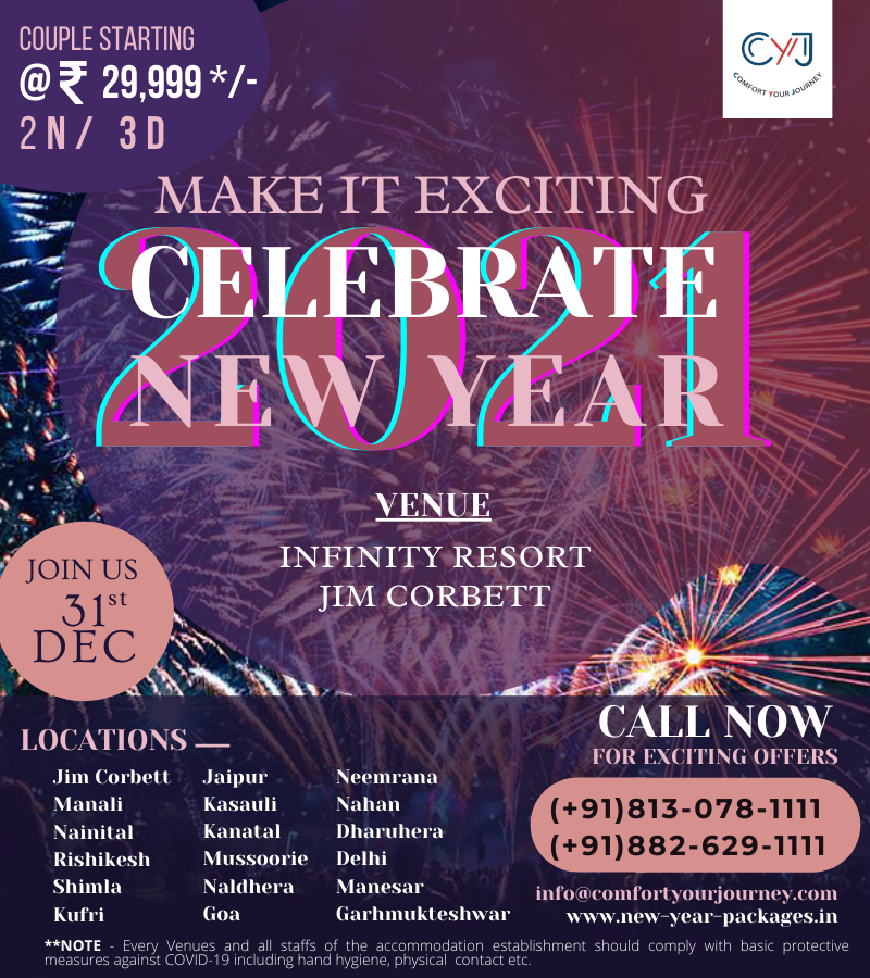 new year packages near delhi | infinity resort new year packages