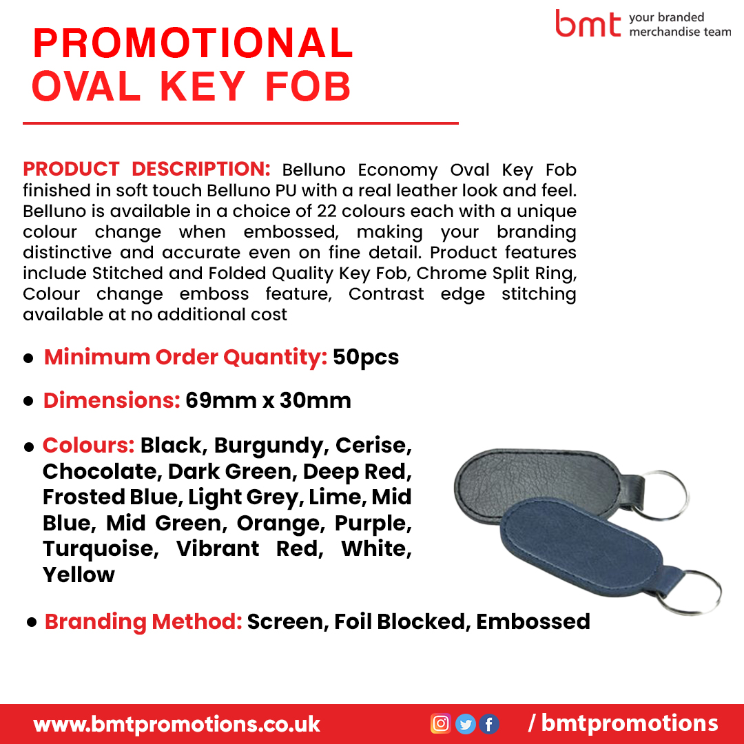 Promotional Oval Key Fob