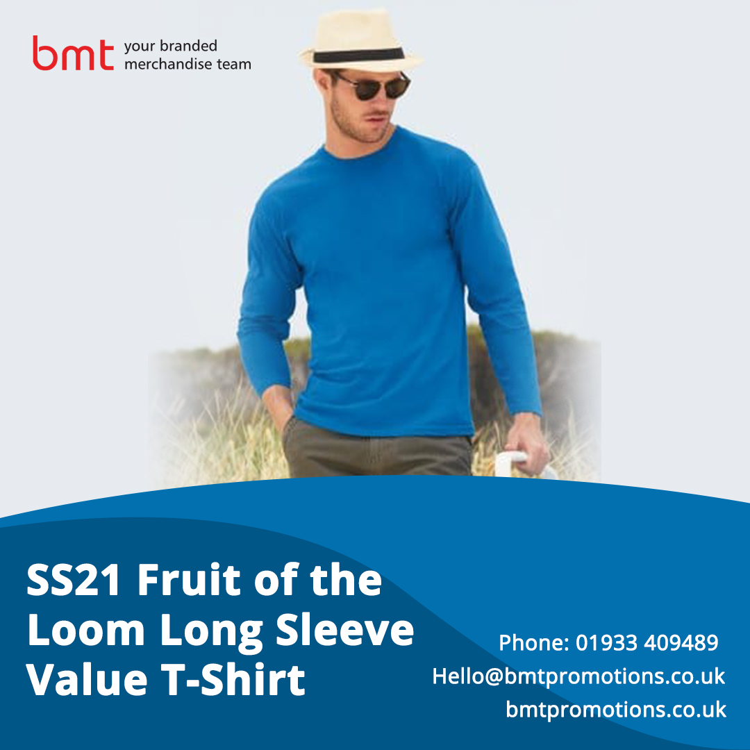 SS21 Fruit of the Loom Long Sleeve Value T-Shirt