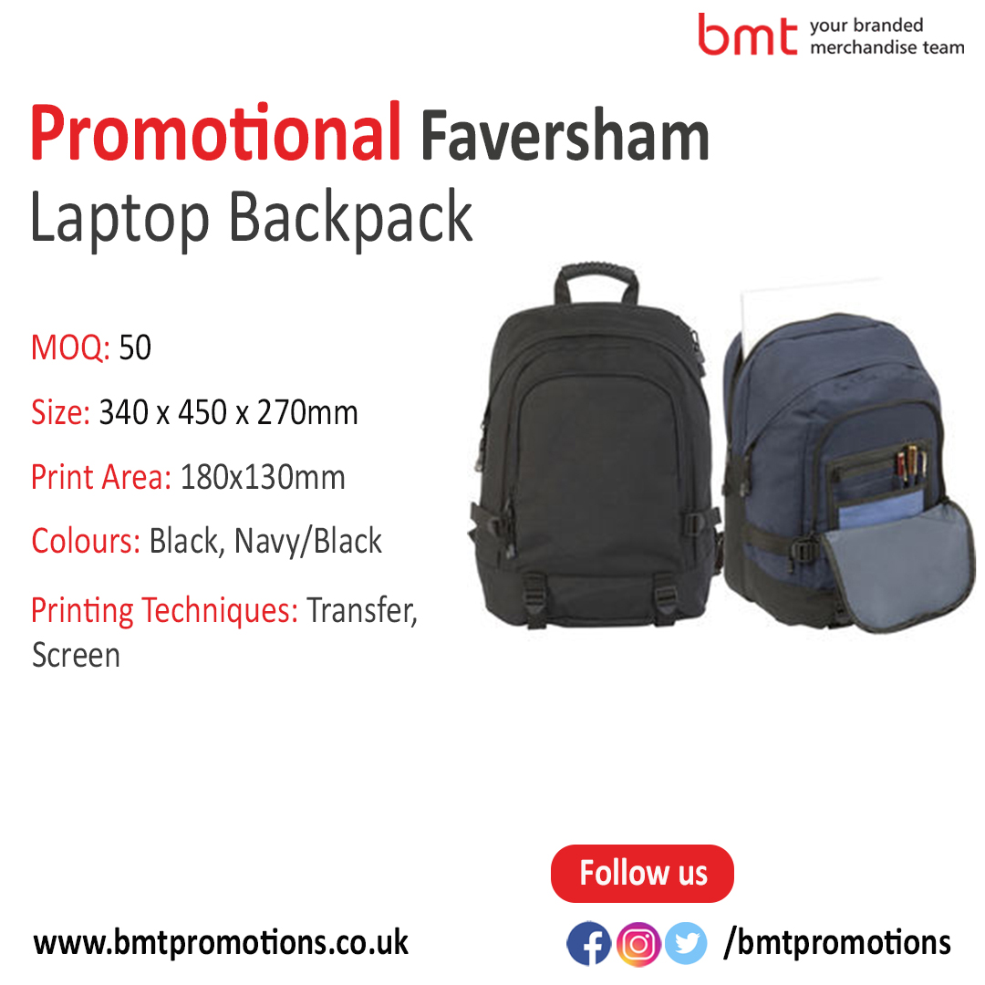 Promotional Faversham Laptop Backpack