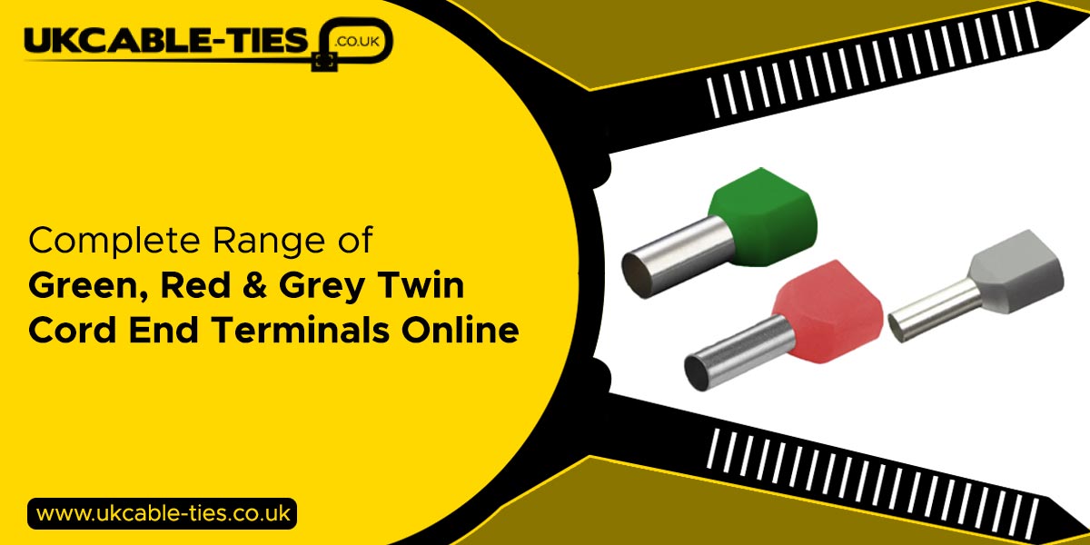 Complete Range of Green, Red & Grey Twin Cord End Terminals Online