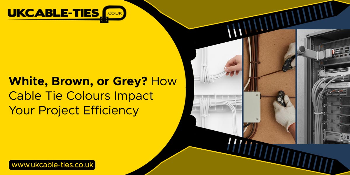 White, Brown, or Grey? How Cable Tie Colors Impact Your Project Efficiency