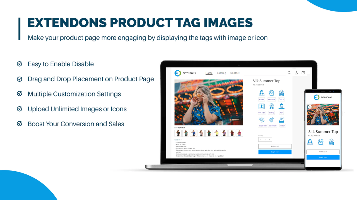Shopify Product Tag Images App