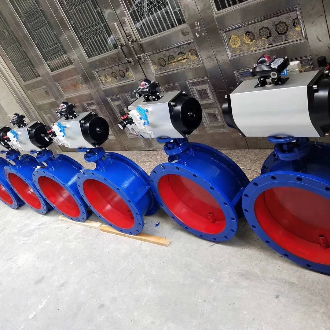 Pneumatic actuated butterfly valve in UAE