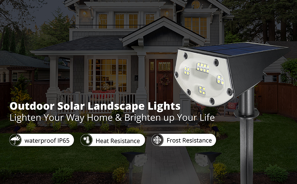 Uses of outdoor solar spotlights: