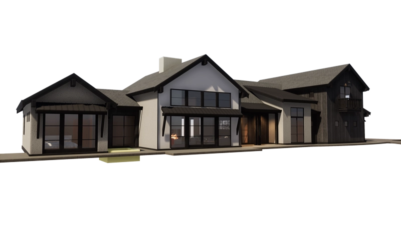 What are the five essential components of modern rustic design?