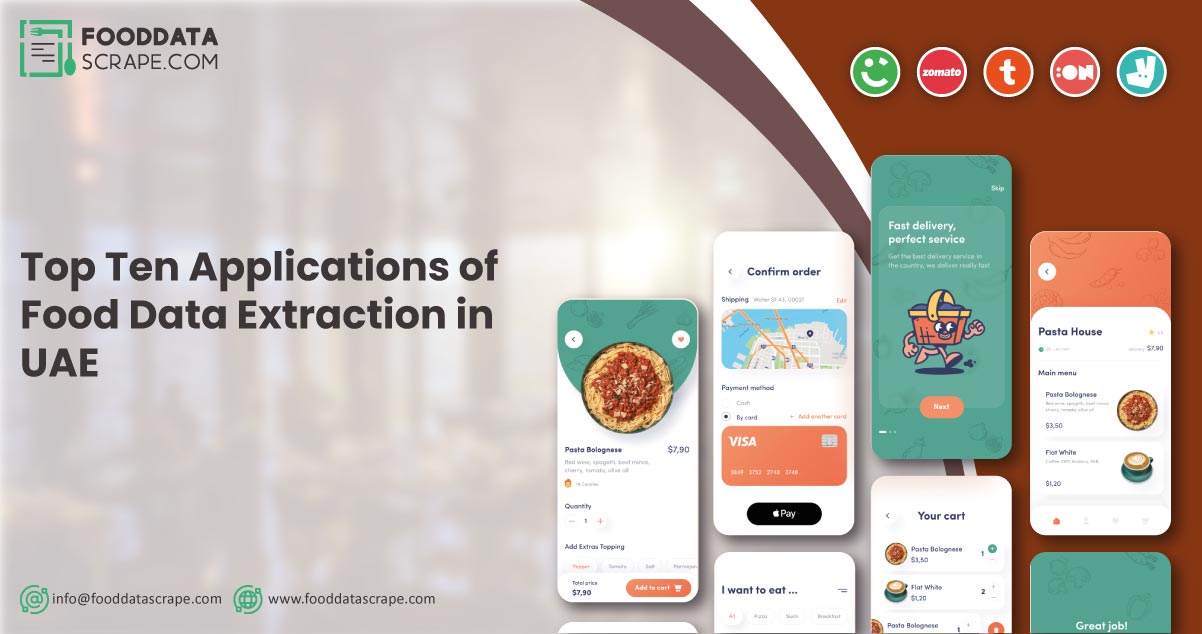 Top Ten Applications Of Food Data Extraction In UAE