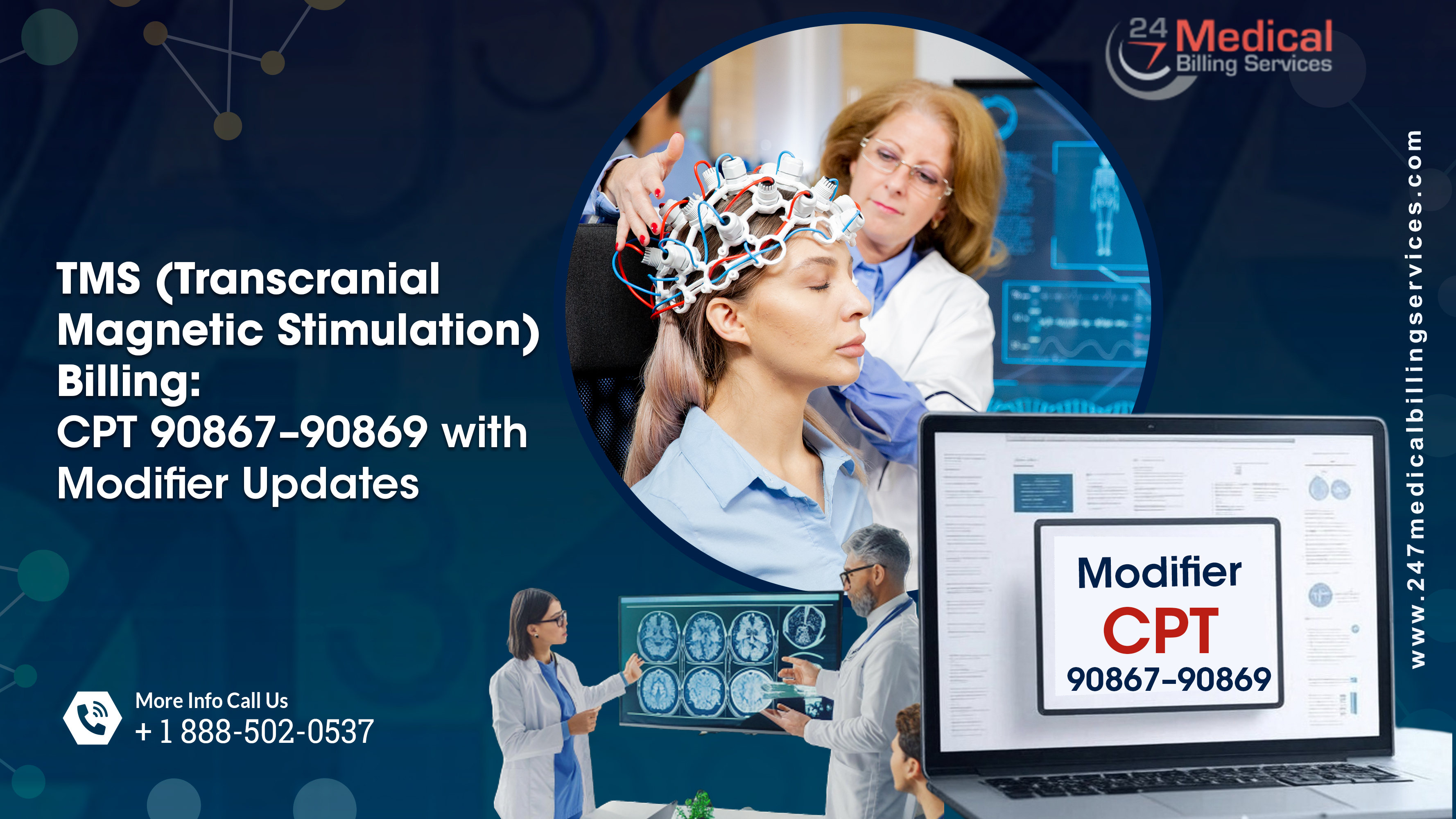 Transcranial Magnetic Stimulation Billing: CPT 90867–90869 with Modifier Updates