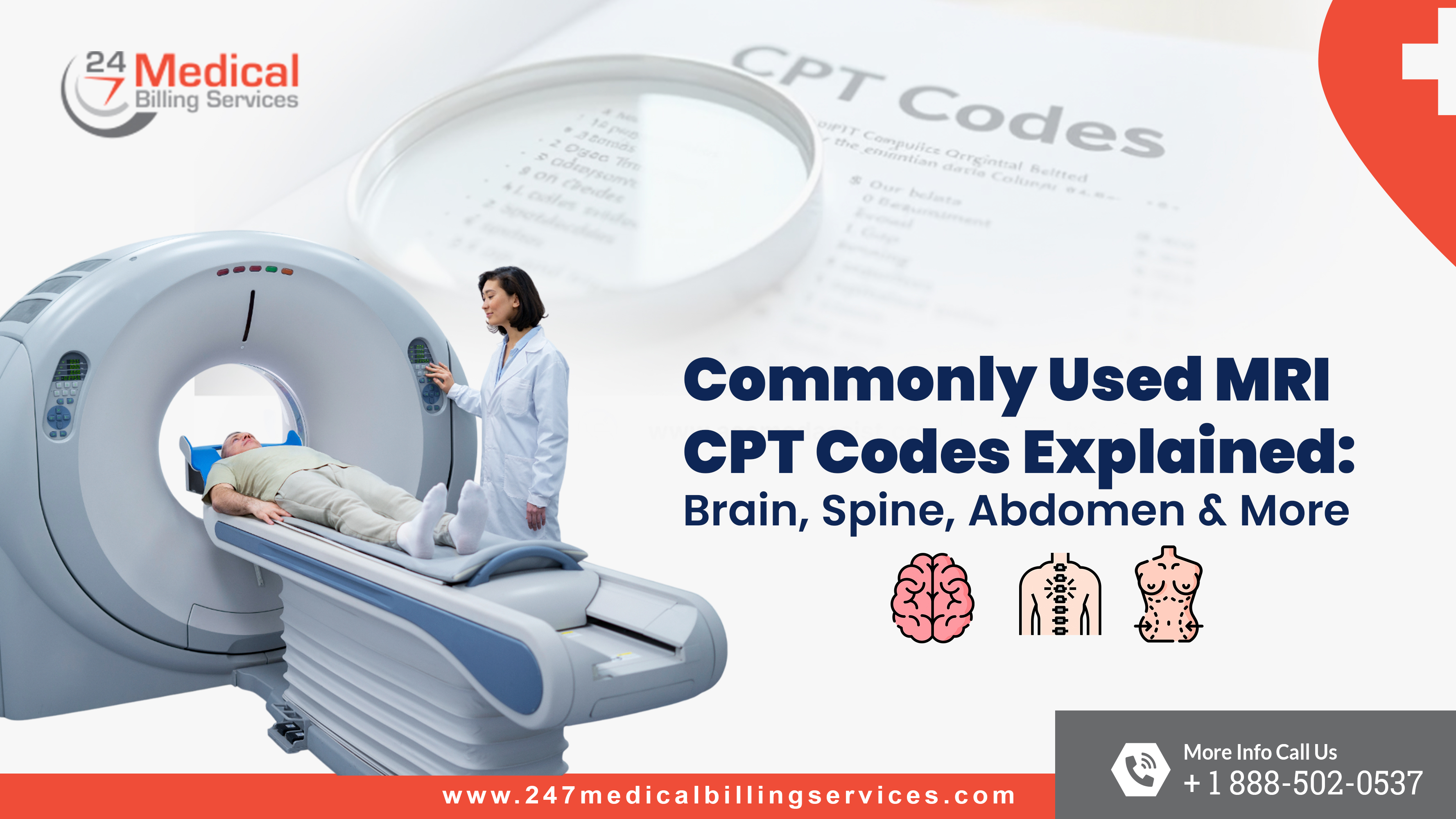 Commonly Used MRI CPT Codes Explained: Brain, Spine, Abdomen & More