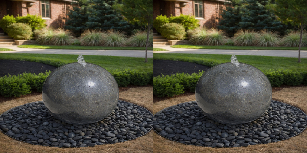 Sphere Fountain Simplicity for People Who Hate Garden Drama