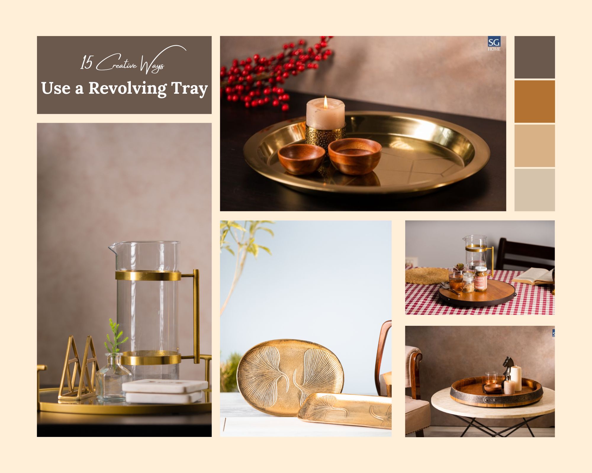 15 Creative Ways to Use a Revolving Tray in Your Home Decor