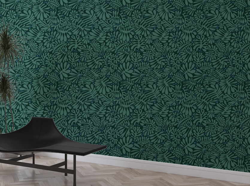 Serene Spaces: How Leaves Wallpaper Creates a Calming Atmosphere