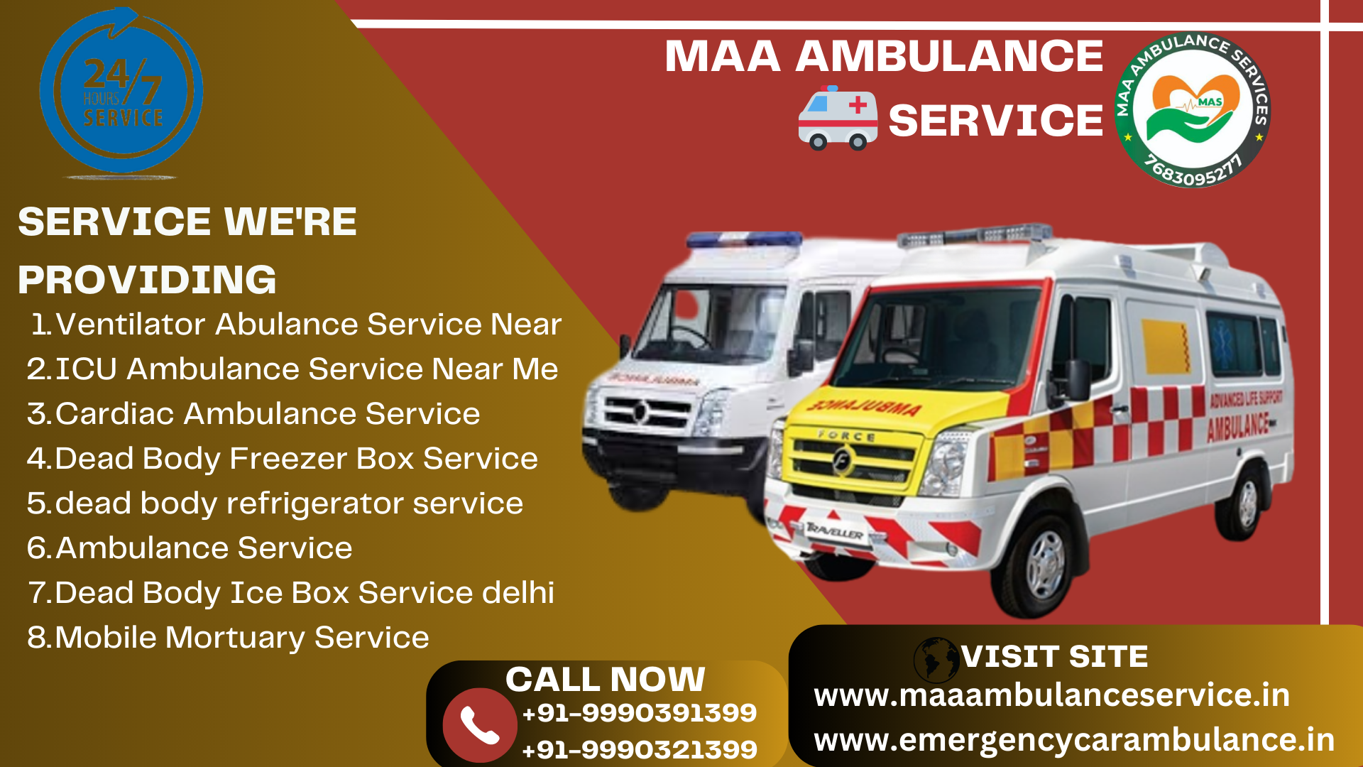 Ventilator ambulance service Near me