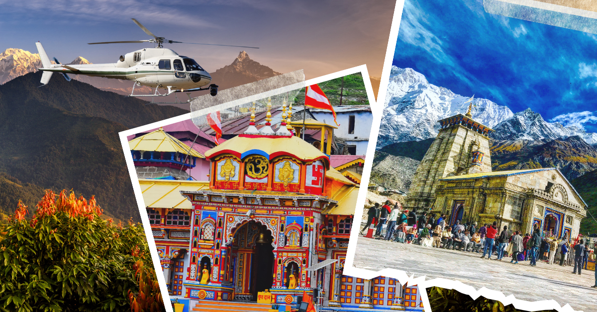 What are the services supplied by helicopter in char dham yatra?