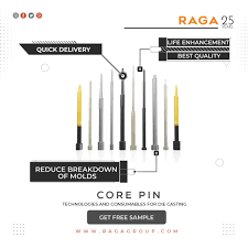 Core pin cooling | Core cool | Jet cooled core pins - RAGA GROUP