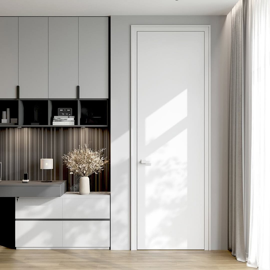 Modern White Internal Doors for Open-Concept Living Spaces