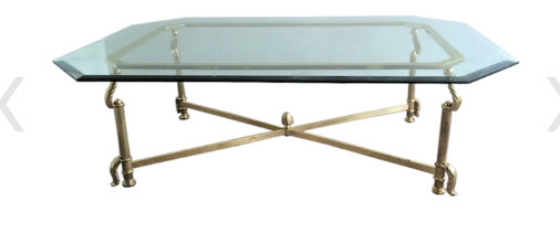 Buy a Hollywood Regency Glass Table