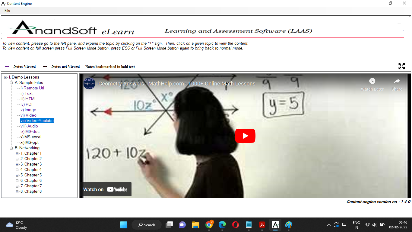 LearnSoftMax™ Learning and Assessment System (LAAS)