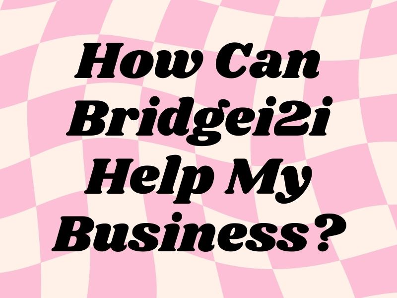 How Can Bridgei2i Help My Business?