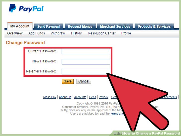 How to Reset my PayPal Password