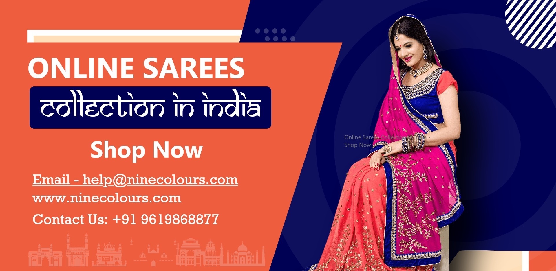The Joy of  Dressing with Ninecolours' Online Sarees Collection is an Art