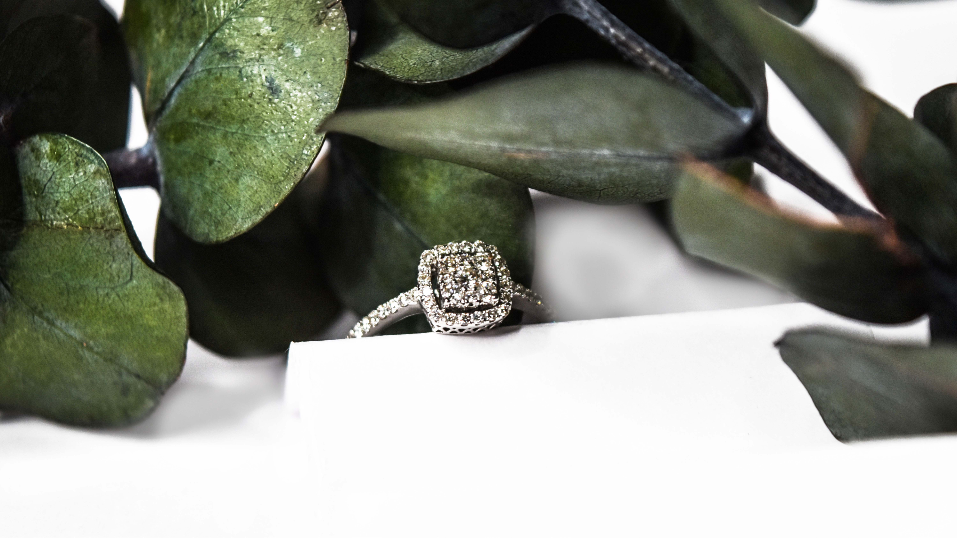La joya del amor Anillos de compromiso zirconia 