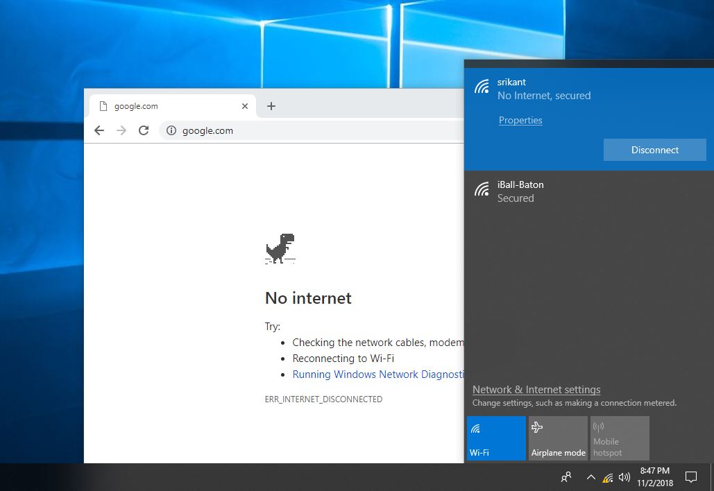 Lỗi Not Internet Accessble ở Win 10 sửa như thế nào