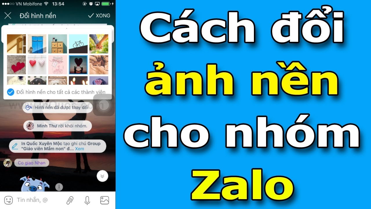 Làm sao để đổi ảnh nền cho Zalo