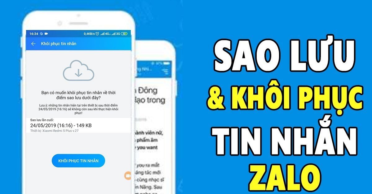Hướng dẫn khôi phục tin nhắn Zalo như thế nào?
