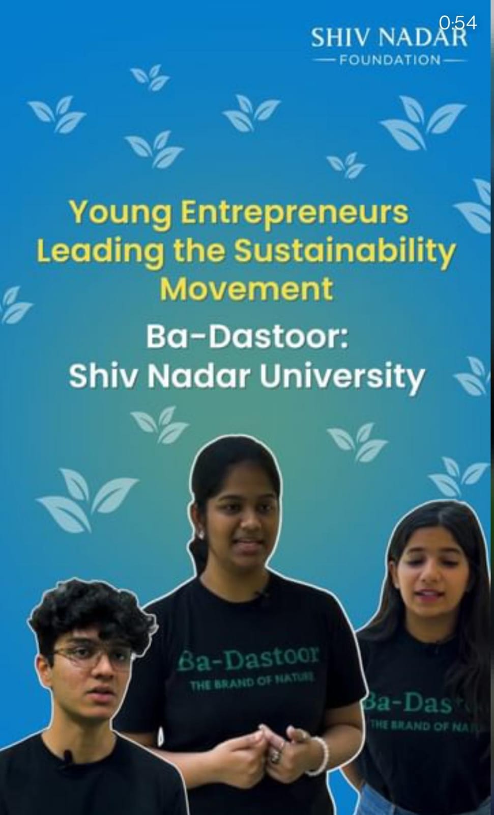 The Shiv Nadar Foundation and Ba-Dastoor's Vision for Sustainability
