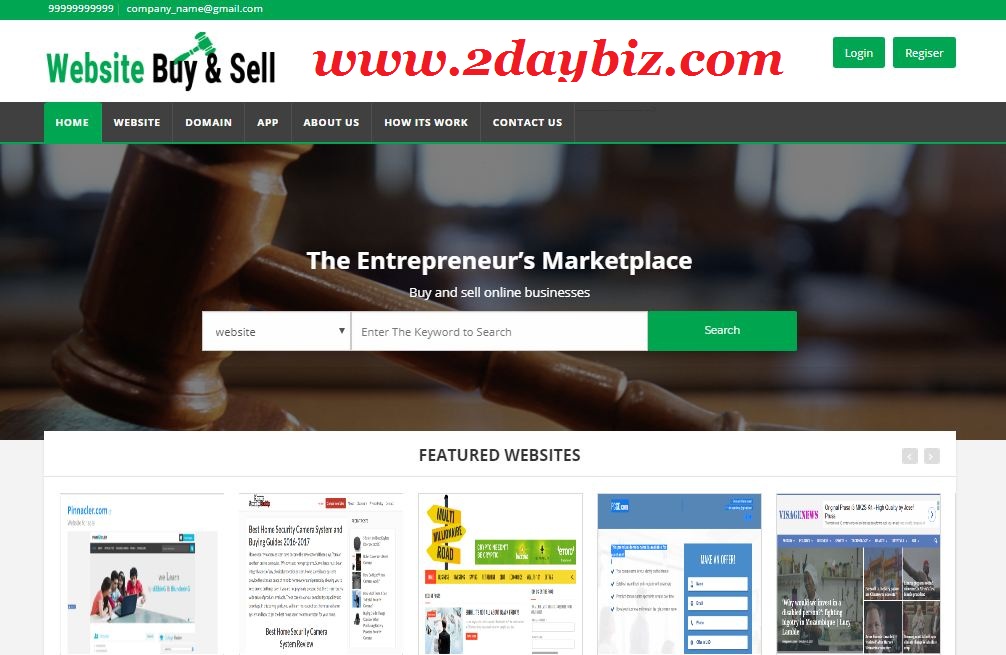 Domain Marketplace Script - PHP Website Domains Marketplace Script | Readymade PHP Sedo Clone Script