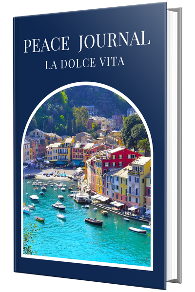 Discovering Tranquility Through Peace Journal La Dolce Vita By Roberto