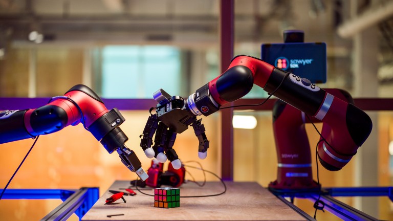 The AI-powered robot learned how to solve a Rubik’s cube