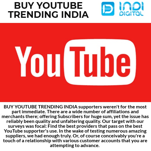 Get the best buy youtube trending india