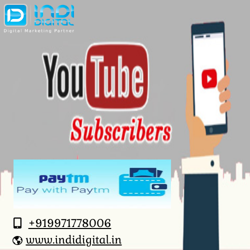 Get Youtube Subscriber in india with via paytm