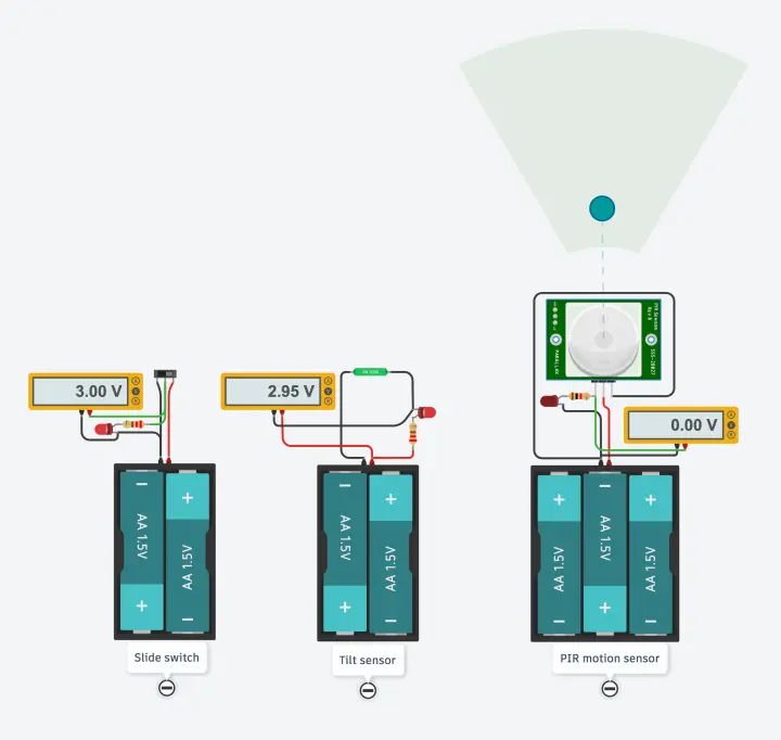 In Tinkercad circuits, choose sensor substitutes.