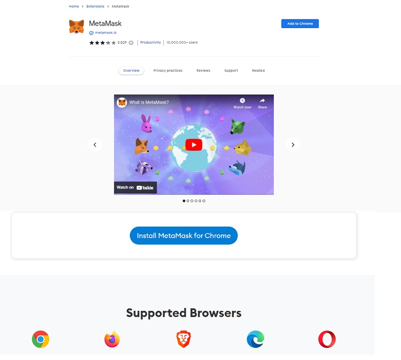 How to install and use the Chrome MetaMask extension?
