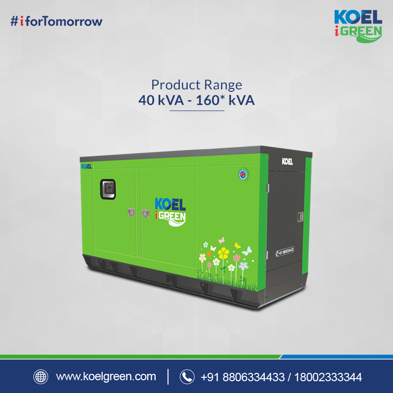 160 kva Generator and Kirloskar Diesel Engine from KOEL iGreen