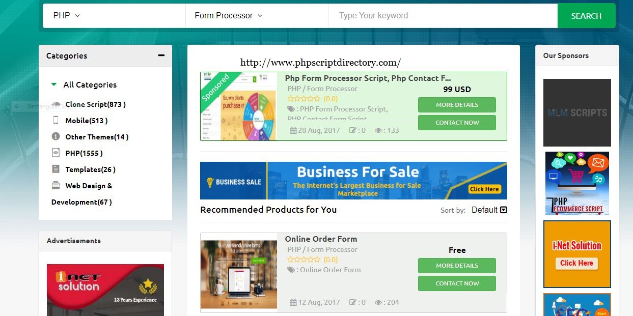 php Form Processor Script - PHP Contact Form script