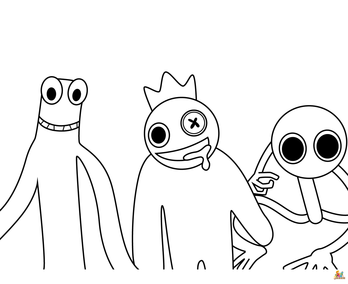 Color Your Way Through the Rainbow Friends Adventure: Printable Coloring Pages for All Ages