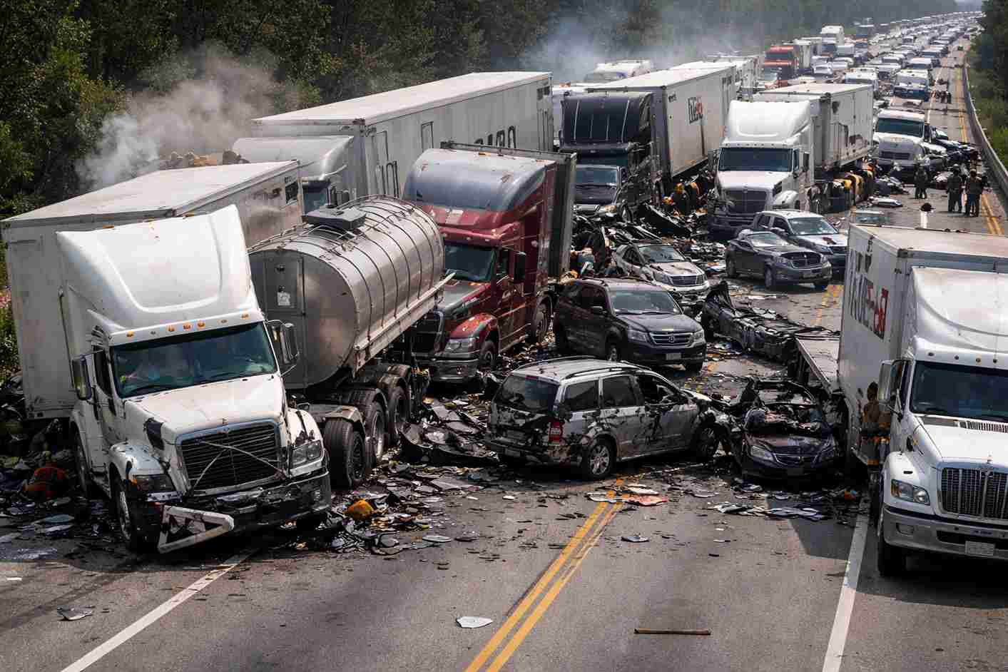 Multi-Vehicle Truck Crashes in Orlando: Who Is Responsible?